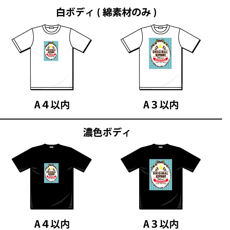 【転写プリント】5.6オンス ビッグシルエット Tシャツ（5508-01）